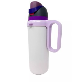 One MissionX Bottle Handle for Owala FreeSip 24oz 32oz 40oz, Water Bottle Holder Accessory - Purple