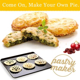 Dough Presser Pocket Pie Molds, Party Potluck Hand Pie Molds, Hand Pie Molds, Apple, Pumpkin And Acorn Shapes 3-Piece (Orbicular)