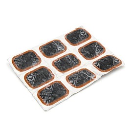 sourcing map 9pcs Rubber Square Type Bike Bicycle Tire Puncture Repair Patches Tool 35 x 24mm