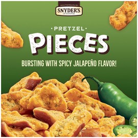 Snyder's of Hanover Pretzel Pieces, Jalapeno, 2.25 oz Pack of 12 bundled by SUPERDEALS with mystery gift in every order