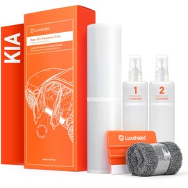 Luxshield Car Door Sill Protectors for Kia Stonic I 2017-2025 - Paint Protection Film for Car Kick Plates Panel Covers Clear Transparent