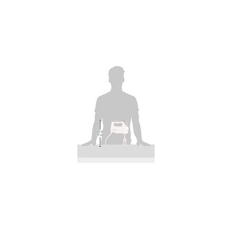 BLACK+DECKER Lightweight Hand Mixer, White, MX1500W