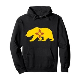 USA State New Mexico Flag Bear Red Zia Sun Symbol Pullover Hoodie