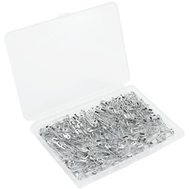 LLYJOYE 200 Pcs 19mm Silver Safety Pins, Small Safety Pins for Clothes, Pinning, Sewing, DIY Arts Crafts