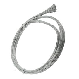jxgzyy 100 Roll Bailing Wire 14 Gauge 14 ft Galvanized Steel Wire Single Loop Rope Bendable Baling Wire for Securing Packaging Cardboard Paper Textiles Plastics