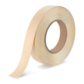 BEVTEE Birch Edge Banding 3/4 Inch x 50 ft Wood Veneer Roll Pre-glued, Flexible, Birch Iron-on Veneer Edge Band for Plywood & Furniture Edging, Natural Wood Color for DIY & Professional Projects