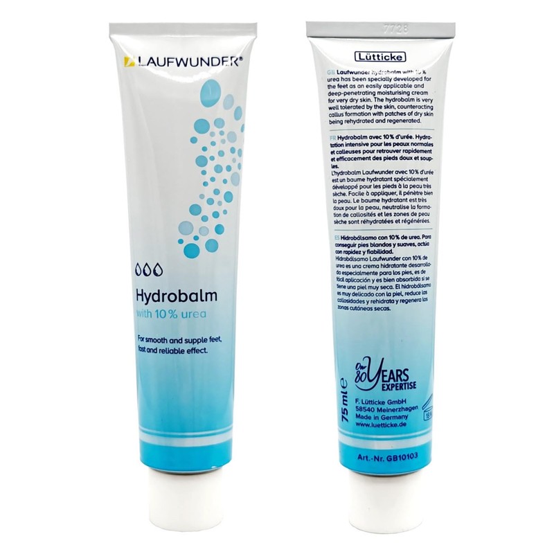 Laufwunder Hydrobalm 75ml - 10% Urea Foot Cream for Dry,