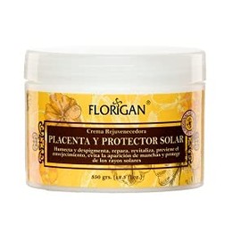 CREMA REJUVENECEDORA DE PLACENTA Y PROTECTOR SOLAR 350 GRS.