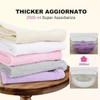 nice homeit Handtuch-Set mit 2 Haar-Turban, 100 % ringgesponnene Baumwolle,