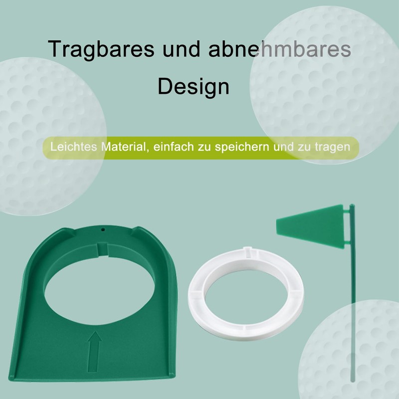 2 Pieces Golf Practice Putter Pad, Plastic Golf Indoor Outdoor