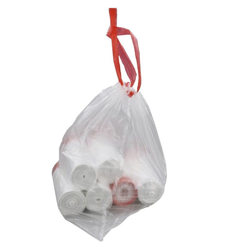 Eudokky 6L Rubbish Bags with Drawstring, Pack of 120
