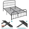VECELO Full Size Victorian Style Metal Bed Frame with Headboard