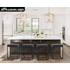 MAISON ARTS White Counter Height 24" Bar Stool for Kitchen