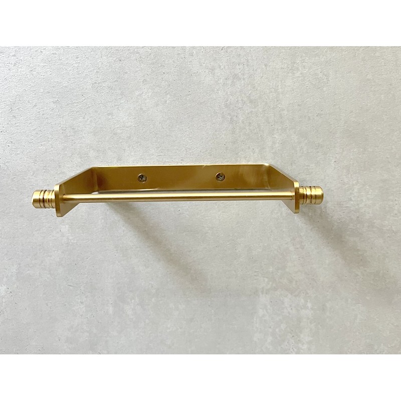 Solid Toilet Paper Holder Handmade Brass Wall Mount Paper Roll
