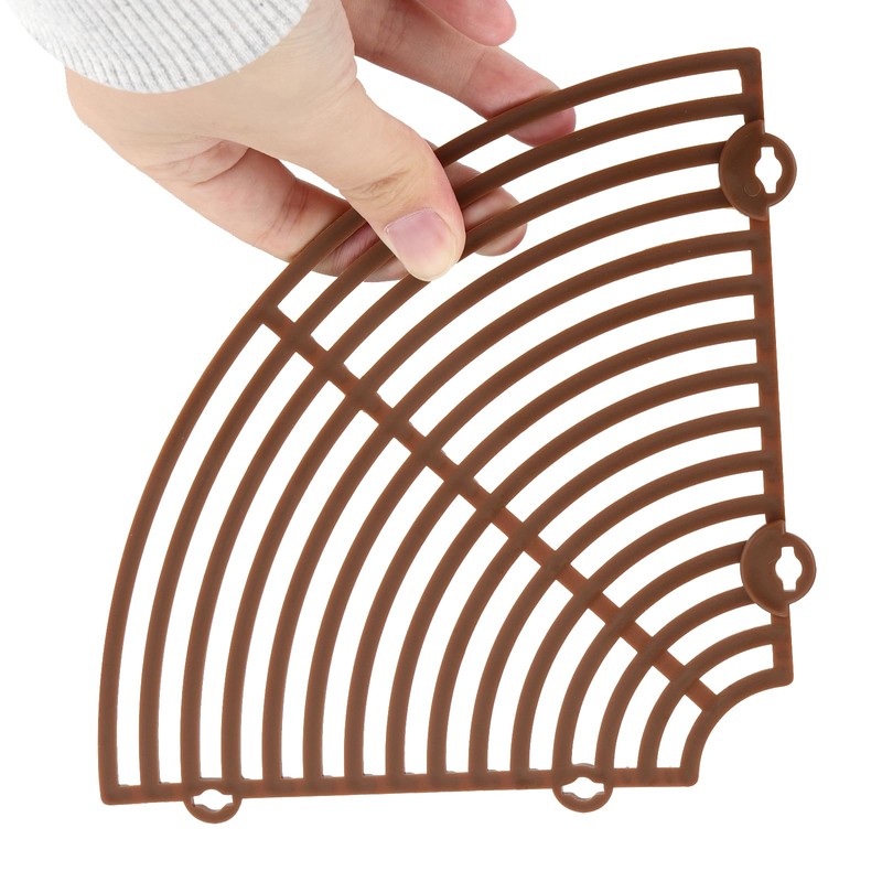 TAICHEUT 8 Pcs Plant Pot Grid, 11.8 inch Brown Plant