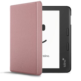 Forefront Cases Case for Tolino Vision 6 - Rose Gold - Thin & Lightweight, Smart Car Sleep/Wake Protective Case, Bag for Tolino Vision 6 (2021)