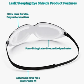 Lasik Sleeping Eye Shield Goggles- Comfortable Protective Eye Mask Glasses for Lasik Aftercare.