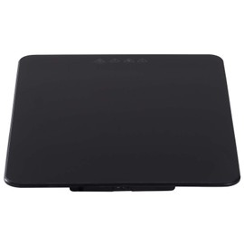 Happybuy Electric Warming Tray, 16.5" x 11" Portable Tempered Glass Heating Tray with Temperature Control (65-90℃), Black