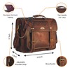HULSH Leather Messenger Bag briefcases for Men, Leather Laptop Satchel