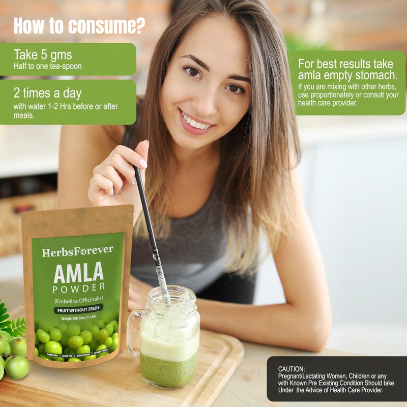 Herbsforever Amla Powder | Phyllanthus Emblica | Rich in Vitamin