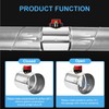 ZOWZEA 6" Motorized Duct Damper,On/Off Backdraft Damper Control, Stainless Steel