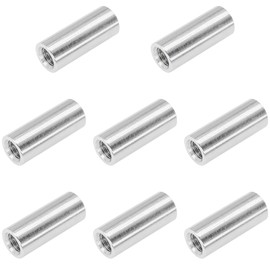 8 PCS Cylindrical Coupling Nuts, 304 Stainless Steel Round Connector Nuts (M8*30mm)