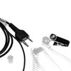 vhbw Headset with Push-to-Talk Microphone Compatible with Icom IC-X21ET, IC-X2A,