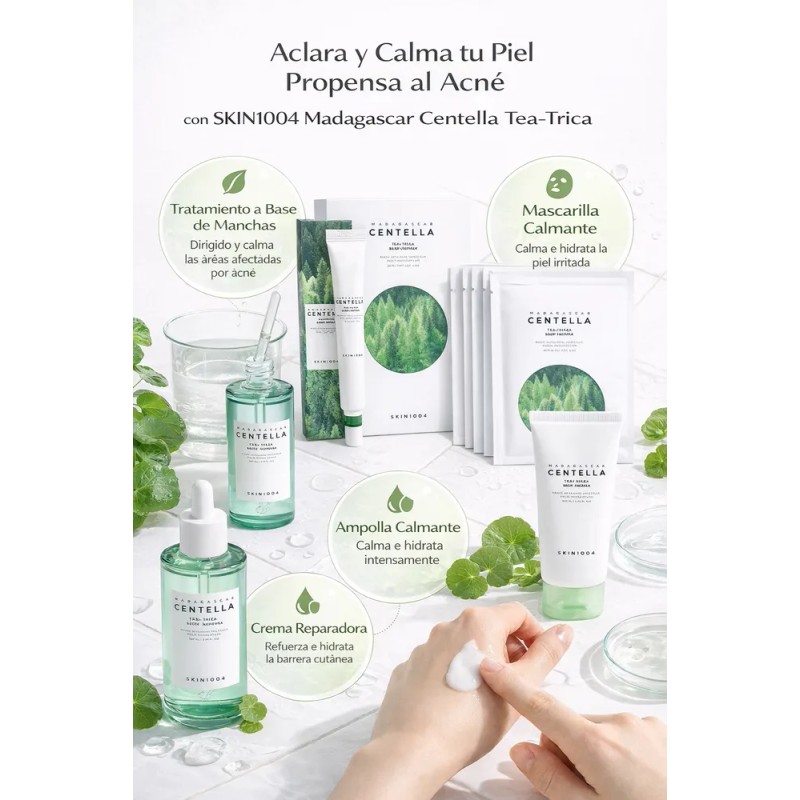Kit 4 Pzs Skin1004 Madagascar Centella Tea-trica Grasa Acne