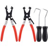 Tools 4Pcs Hose Clamp Plier Set, Including 2Pcs Cross Slotted