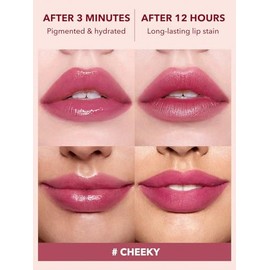 Labial Sheglam de larga duración con brillo cambiante y acabado hidratante (Cheeky, 3.5 g)