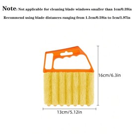 Generic Washable Multifunction Cleaning Window Blinds Brush, 1 Count Portable Air Conditioning Cleaner Duster, Household Crevice Cleaning Brush