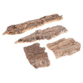 VINTORKY 4 Pcs Reptile Bark Climbing Decor Ideal for Terrarium Turtle Ramp and Hamster Cage Provides Hiding Spots and Climbing Opportunities for Lizards Geckos and Other Reptiles