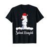 Silent Knight Chess Pun Xmas Knight Figure Christmas Chess T-Shirt,