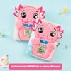 WERNNSAI Pink Axolotl Plush Kids Notebook