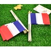 Lebei - Banderas pequeñas de mano con bandera francesa de