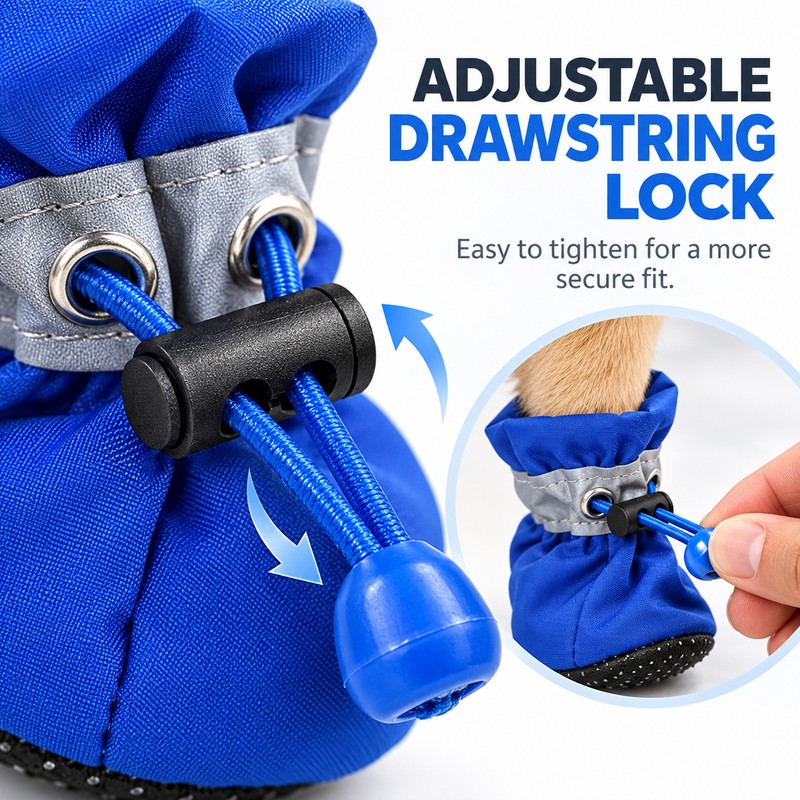 Waterproof Dog Boots for Small Dogs & Puppies – Anti-Slip
