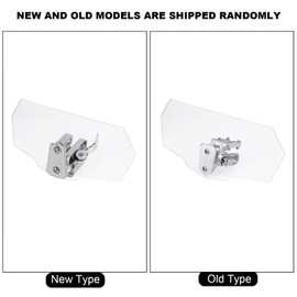Motorcycle Universal Adjustable Windscreen Wind Deflector Windshield Head for Most Motorcycles