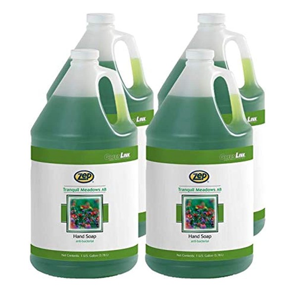 Zep Tranquil Meadows Foaming Antibacterial Hand Soap Refill 1 Gallon Case of 4 - Use in Foaming Soap Dispensers (338724)