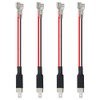 XINGYHENG 4Pcs H1 Headlight Socket Adapter Connector Male Plug Single Diode