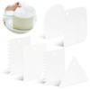 6pcs Bench Scraper Kitchen, Plastic Multi-Purpose Dough Scraper Tool, Kitchen