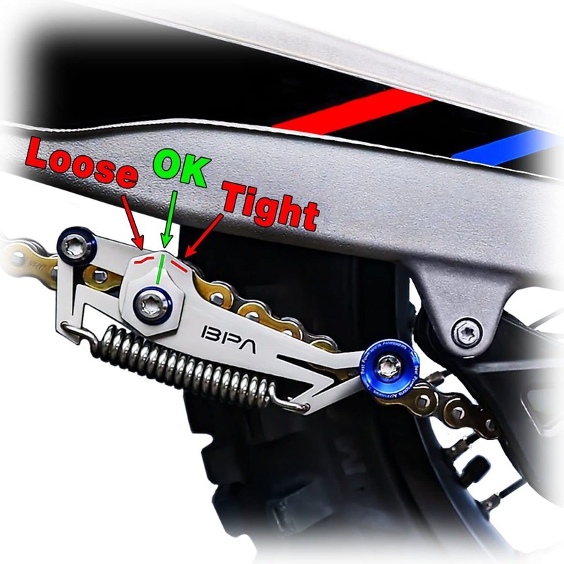BPA-RACING - Herramienta ajustadora de la cadena de motocicleta, innovadora