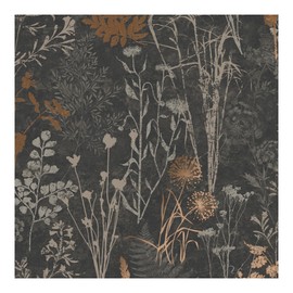 Organics Black and Copper Wallpaper