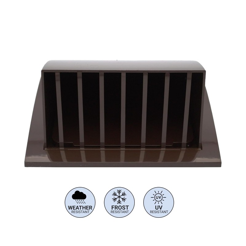 H&C VENT Brown Exhaust Hood Vent 153 mm with 100