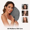 100% Mulberry Silk Bonnet for Sleeping Women Men, Real Silk