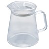 HARIO Clear Teapot Without Lid, Practical Use, 15.9 fl oz