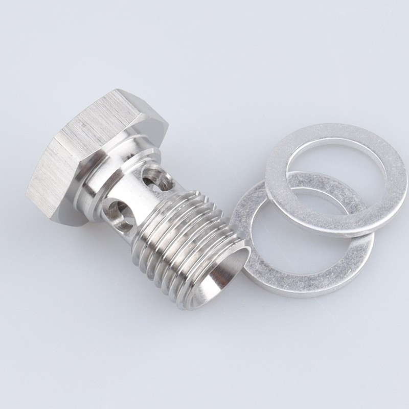 AC PERFORMANCE M14x1.5 Metric Stainless Steel 4 Holes Banjo Bolt