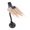 Nail Practice Hand Soft Silicone Mannequin Hand with Adjustable Clamp
