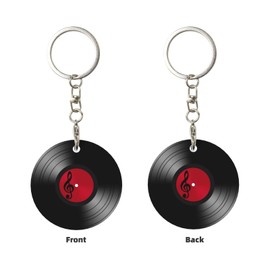 45 Rpm Record Cd Keychain, Key Chain Keychains Organizer Keyring Holder for Women Men Boys Girls