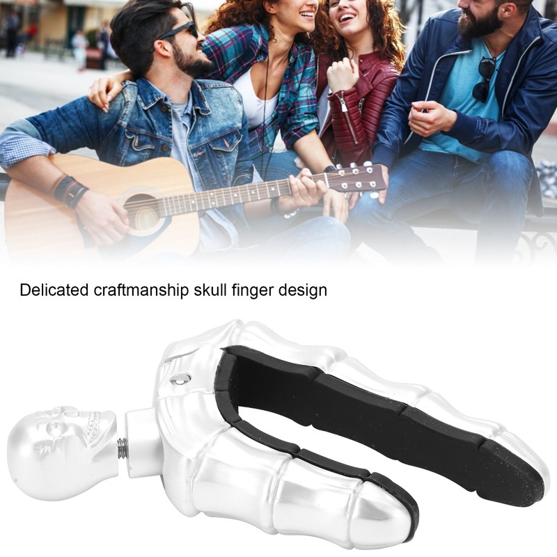 Guitar Capo Ballad Zinc Alloy Silicone Diacritics Skull Musical Instrument