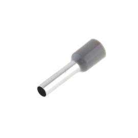 SeKi 14208 ISO Wire end ferrules. 4.0 mm², Grey, Pack of 50, Gray, 4,0mm²
